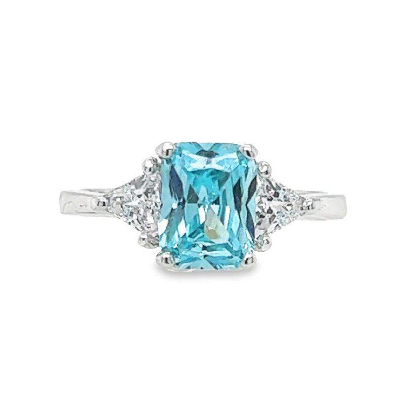 Aqua Stone Fashion Ring